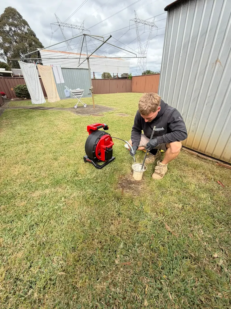 Antons technician inspecting a drain with CCTV equipment