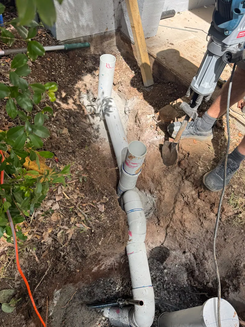 Access to pipework during excavation and repair.